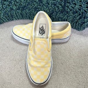Yellow Checkered Vans